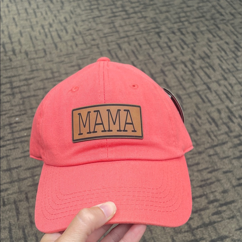 BRAND NEW! Trendy Coral 'MAMA' Cap